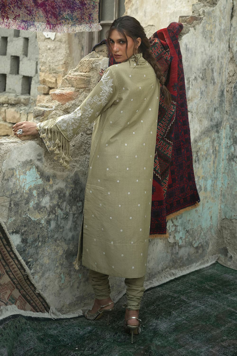 Gul Ahmed Winter 2026 - 2 Piece Embroidered Khaddar Suit– Embroidered-Khaddar-Shirt-Dyed-Trouser-Gulahm