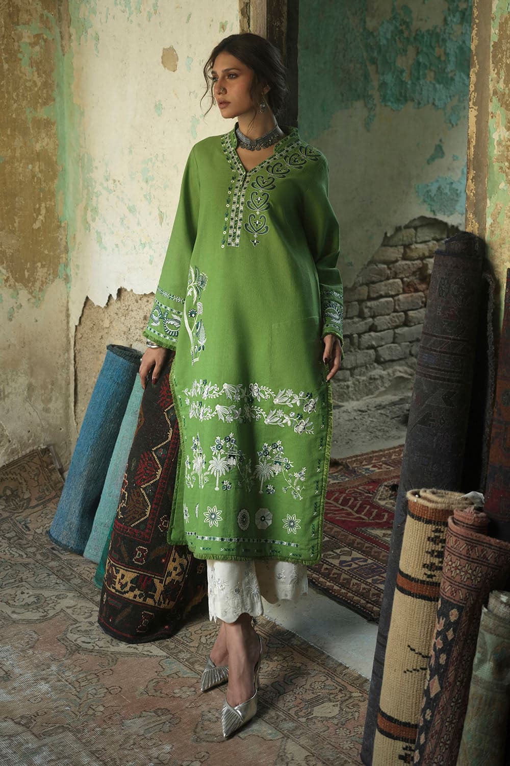 Gul Ahmed Winter 2026 - 2 Piece Embroidered Khaddar Suit