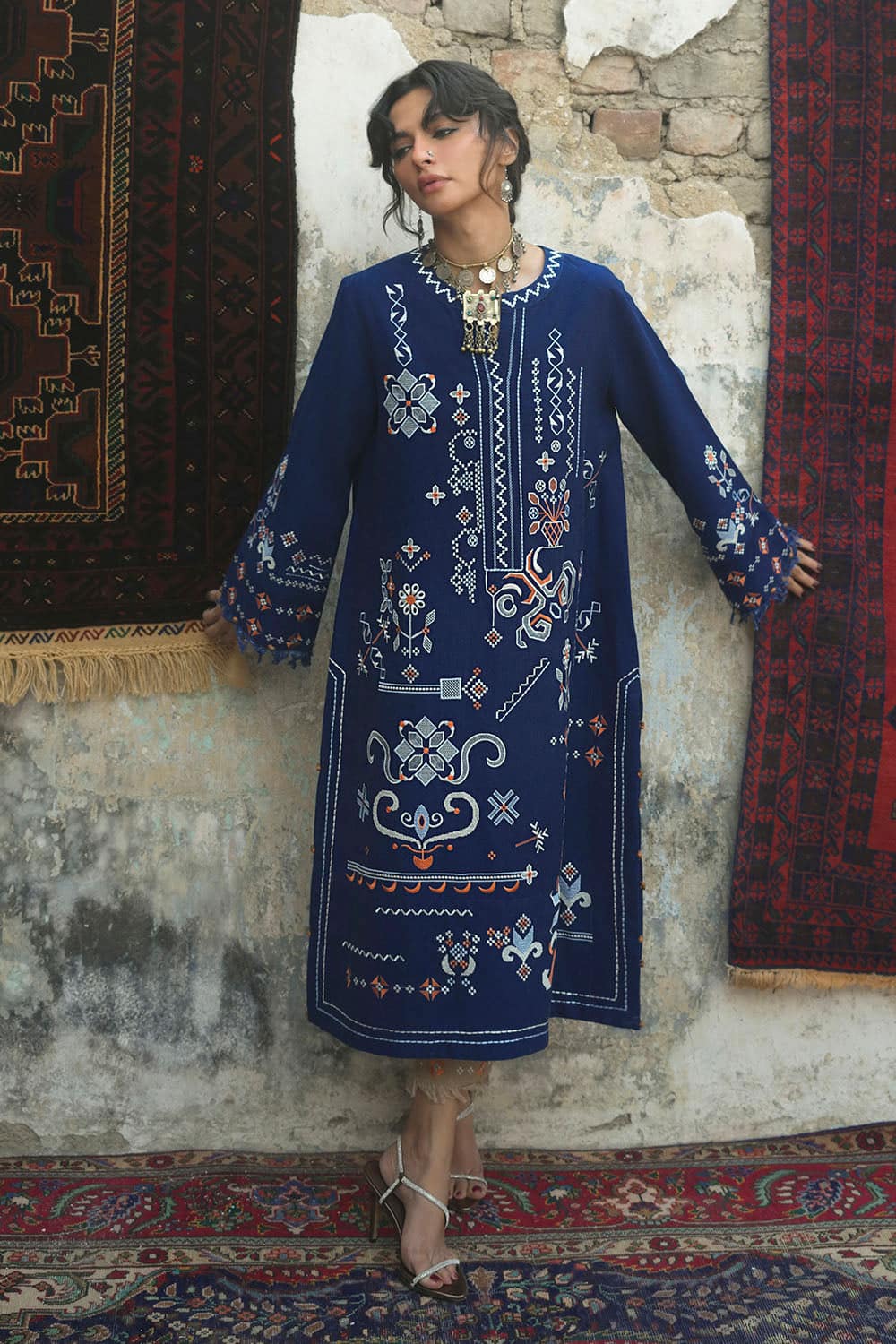 Gul Ahmed Winter 2026 - 2 Piece Embroidered Khaddar Suit