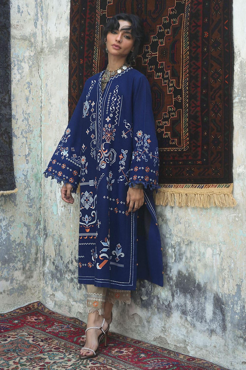 Gul Ahmed Winter 2026 - 2 Piece Embroidered Khaddar Suit– Embroidered-Khaddar-Shirt-Embroidered-Trouser