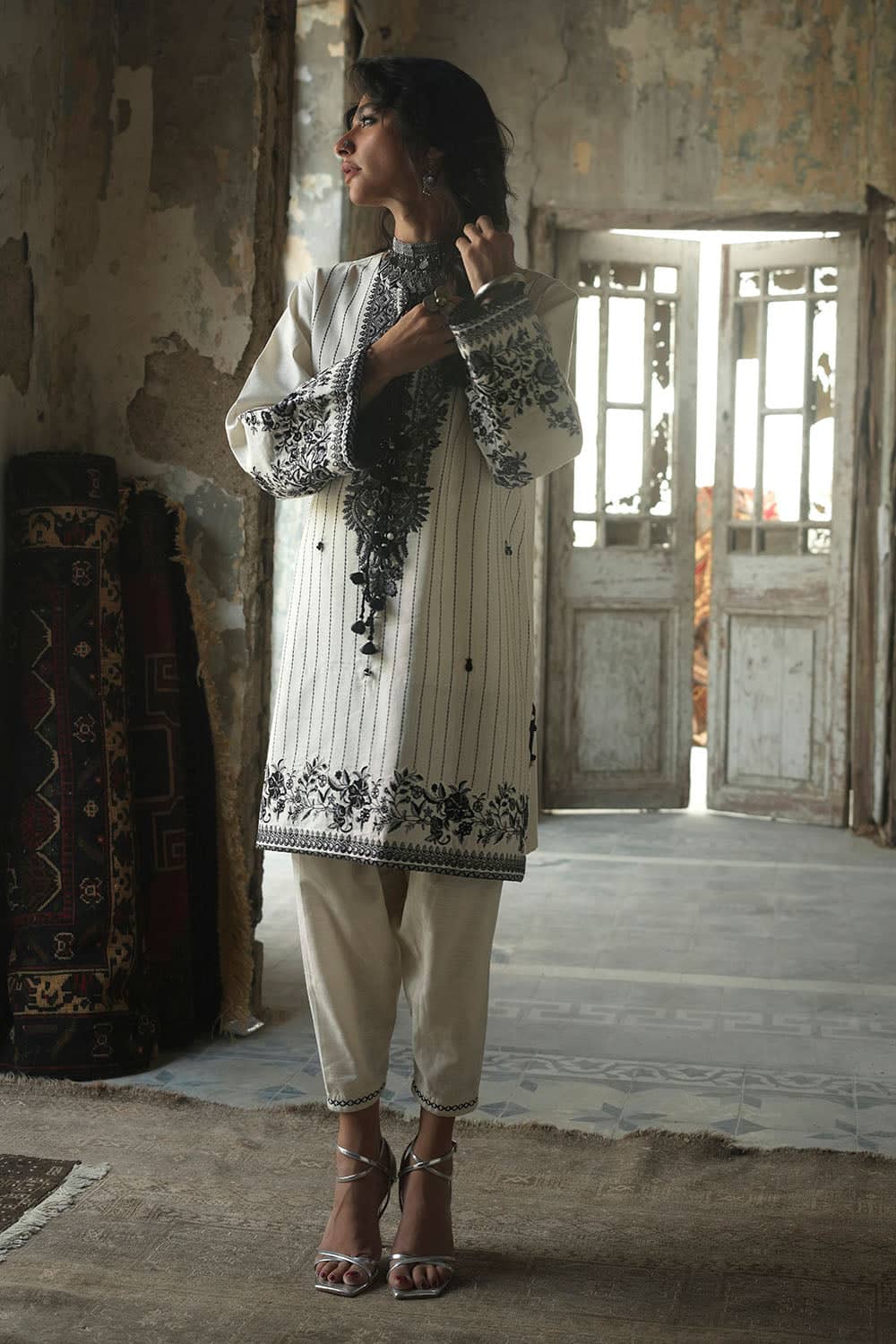 Gul Ahmed Winter 2026 - 2 Piece Embroidered Khaddar Suit