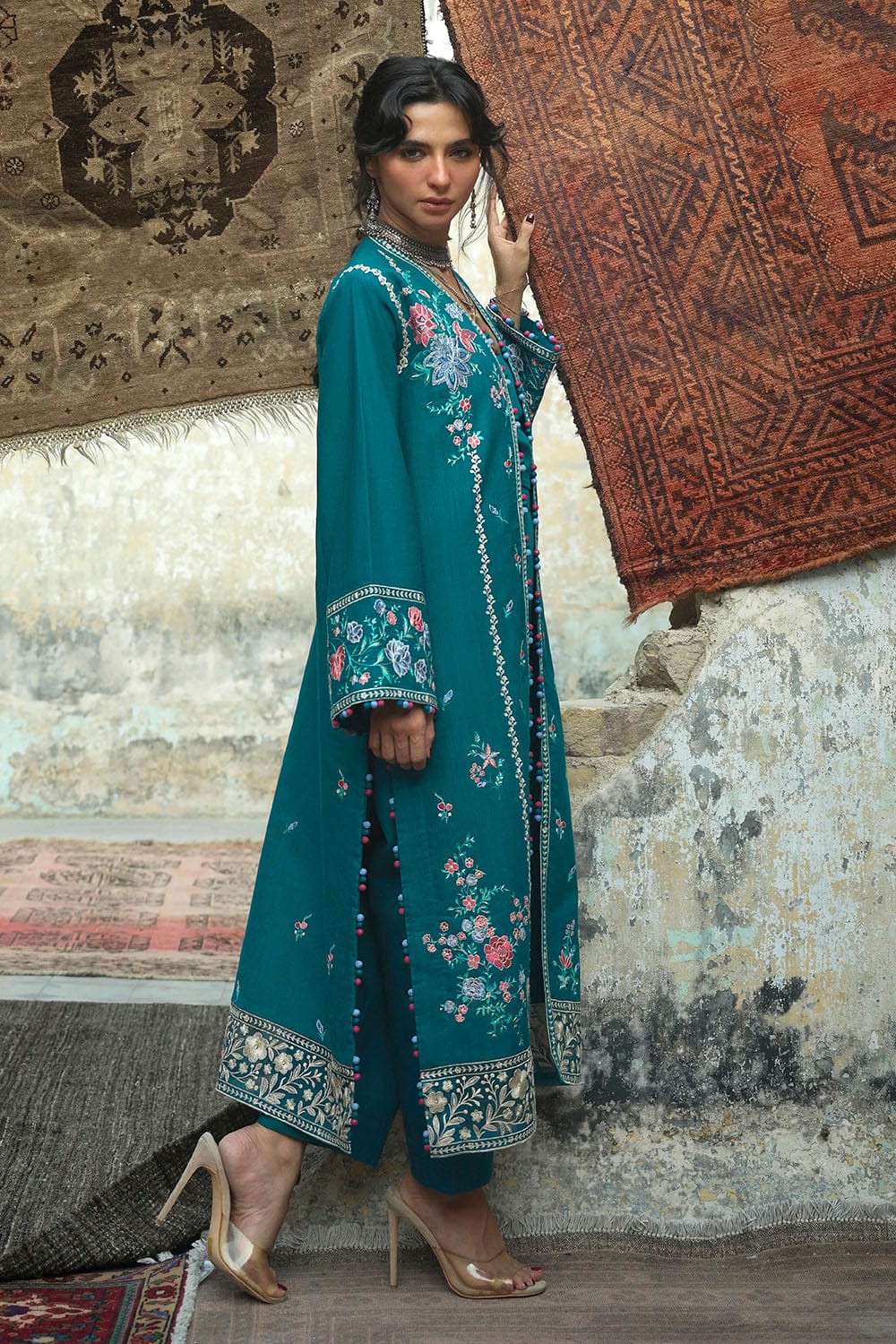 Gul Ahmed Winter 2026 - 2 Piece Embroidered Khaddar Suit– Embroidered-Khaddar-Shirt-Embroidered-Trouser