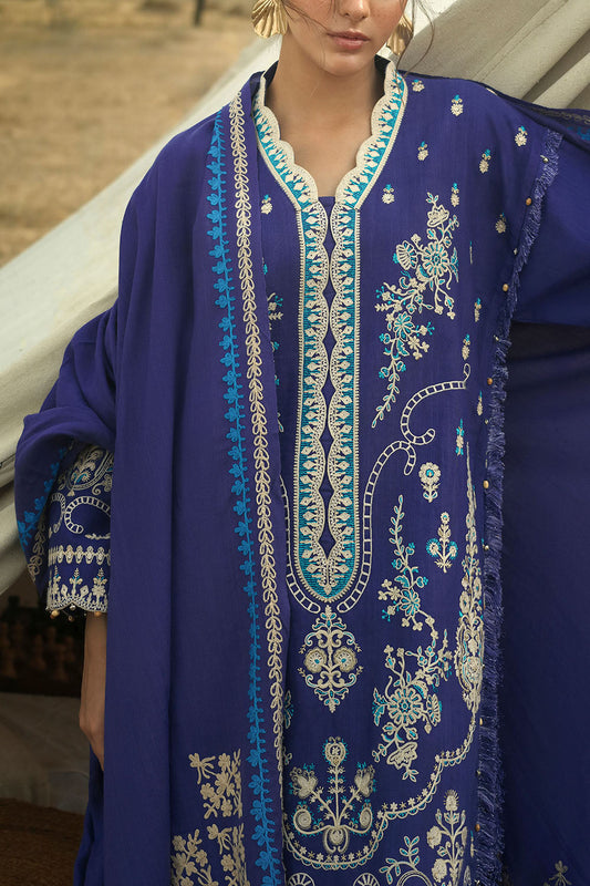 Gul Ahmed The Charm of Winter 2026 3 Piece Embroidered Khaddar Suit with Embroidered Pashmina Dupatta–
