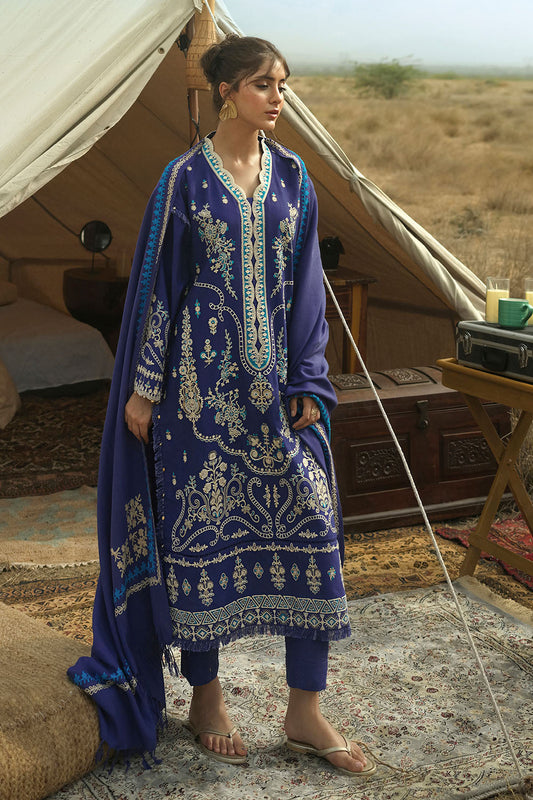 Gul Ahmed The Charm of Winter 2026 3 Piece Embroidered Khaddar Suit with Embroidered Pashmina Dupatta