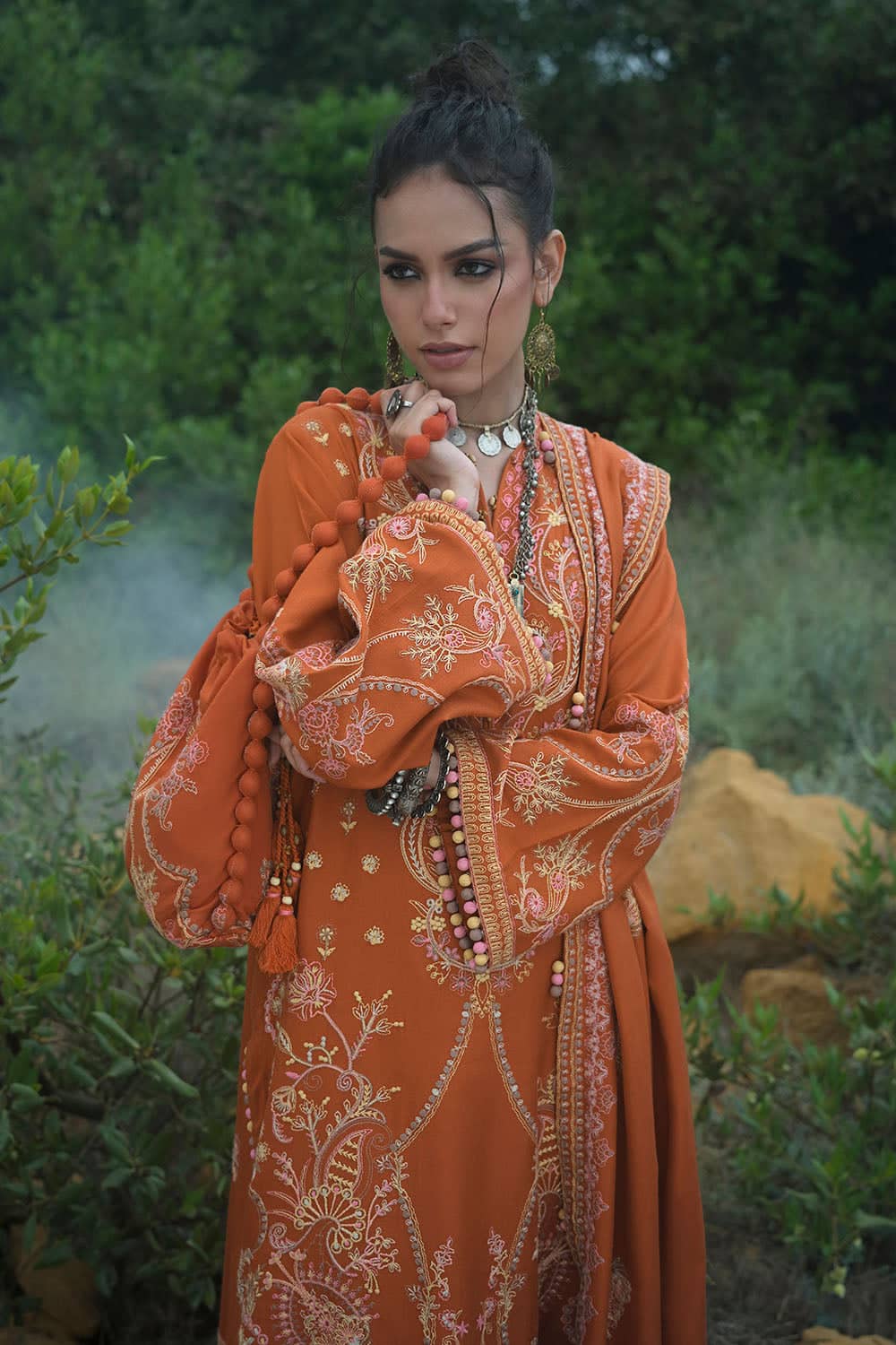 Gul Ahmed Winter 2026 - 3 Piece Embroidered Pashmina Suit with Embroidered Pashmina Dupatta–