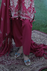 Gul Ahmed Winter 2026 - 3 Piece Embroidered Pashmina Suit with Embroidered Pashmina Dupatta–