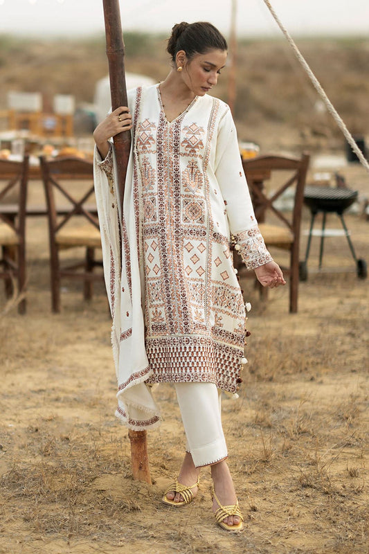 Gul Ahmed Winter 2026 - 3 Piece Embroidered Pashmina Suit with Embroidered Pashmina Dupatta