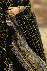 Gul Ahmed Winter 2026 - 3 Piece Embroidered Khaddar Suit with Gold & Lacquer Printed Pashmina Dupatta–