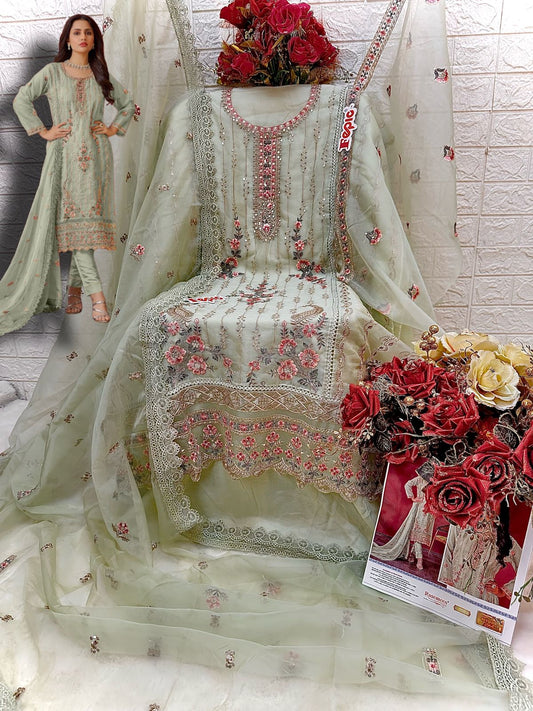 ORGANZA EMBROIDERED SUIT