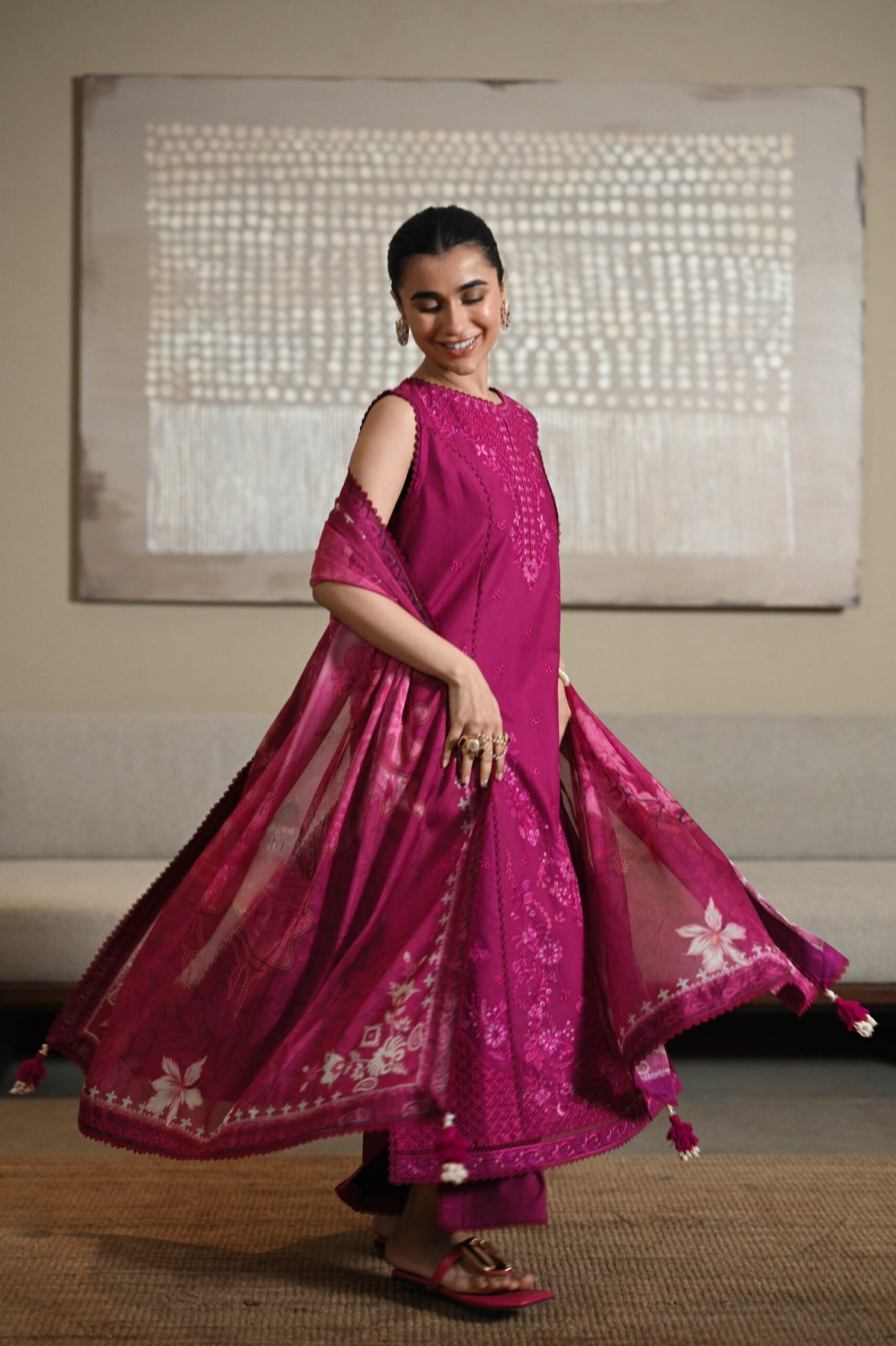 Zaib Luxury Lawn 2025 | NEL-25609