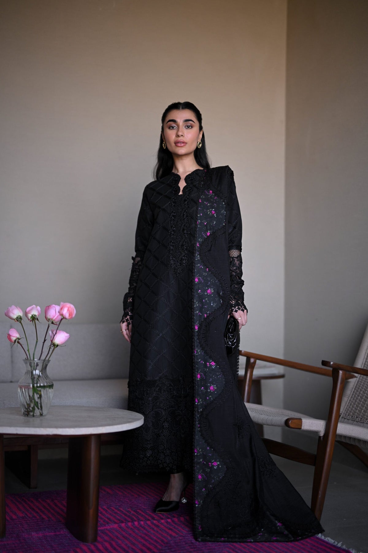 Zaib Luxury Lawn 2025 | NEL-25603