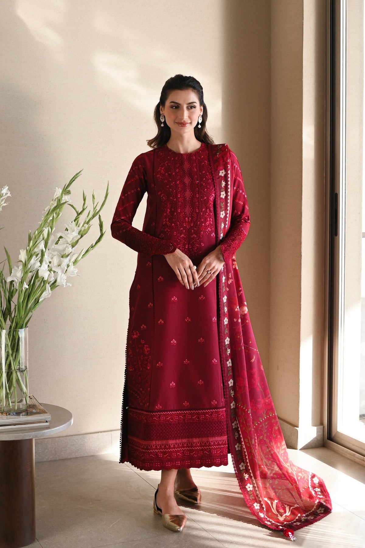 Zaib Luxury Lawn 2025 | NEL-25606
