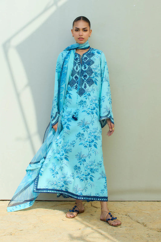 Sania Maskatiya Spring Summer 2025 Lawn | Azur (A)