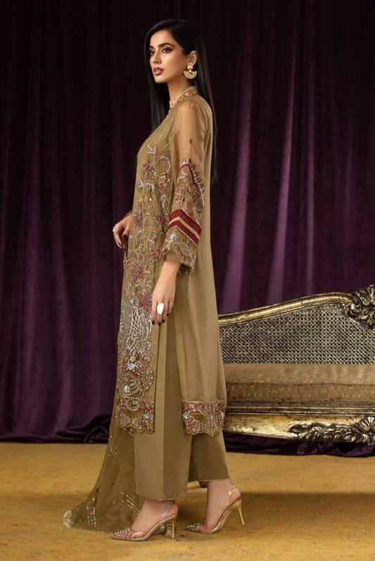 Riaz Arts Jannan Embroidered Bamber Chiffon | JL-55