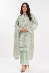Al Karam Luxury Lawn 2025 | LL-02-25-1-Mint Green