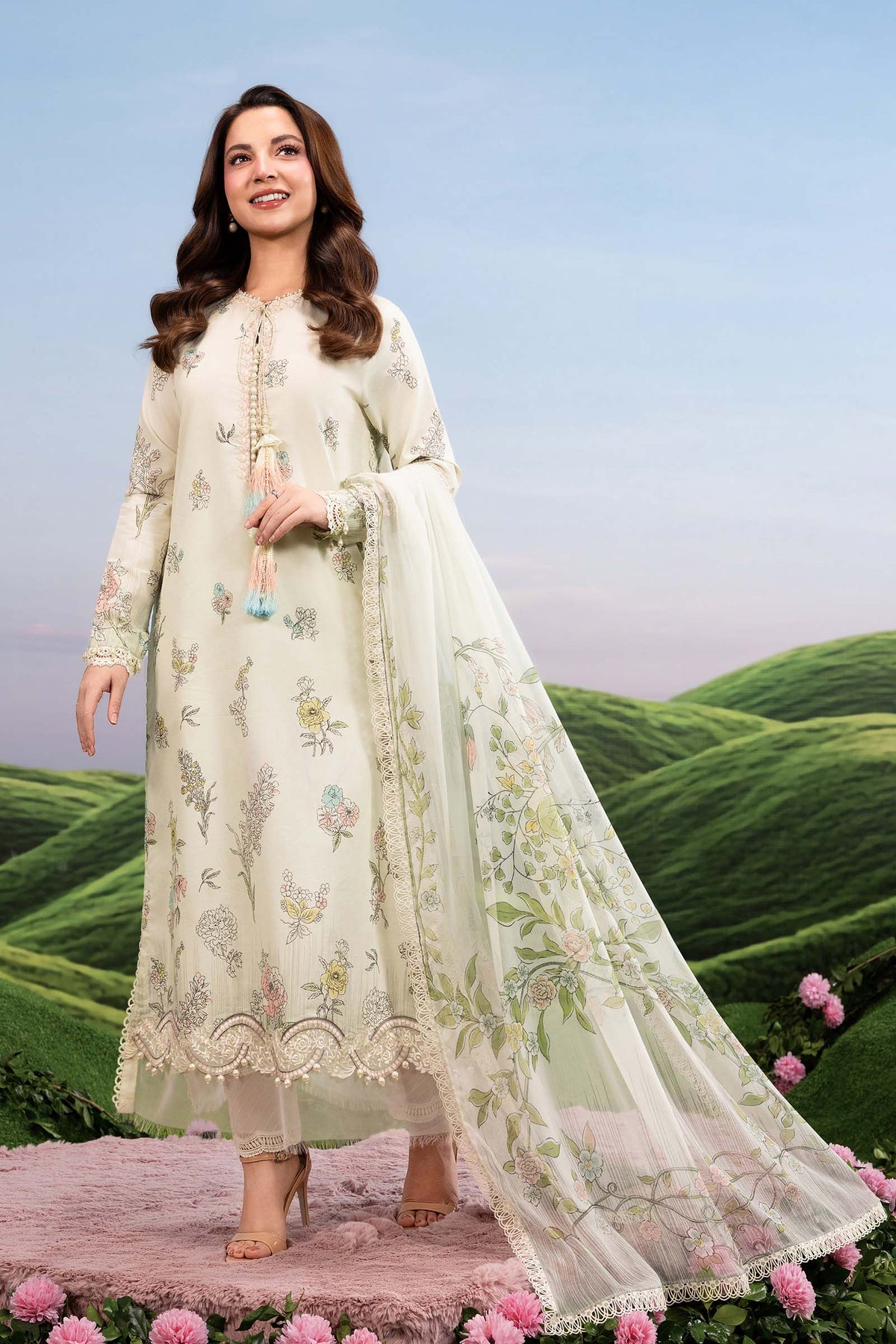 Maria B M Basics Dreamscape | Unstitched Eid 2 | 2026 | 02A