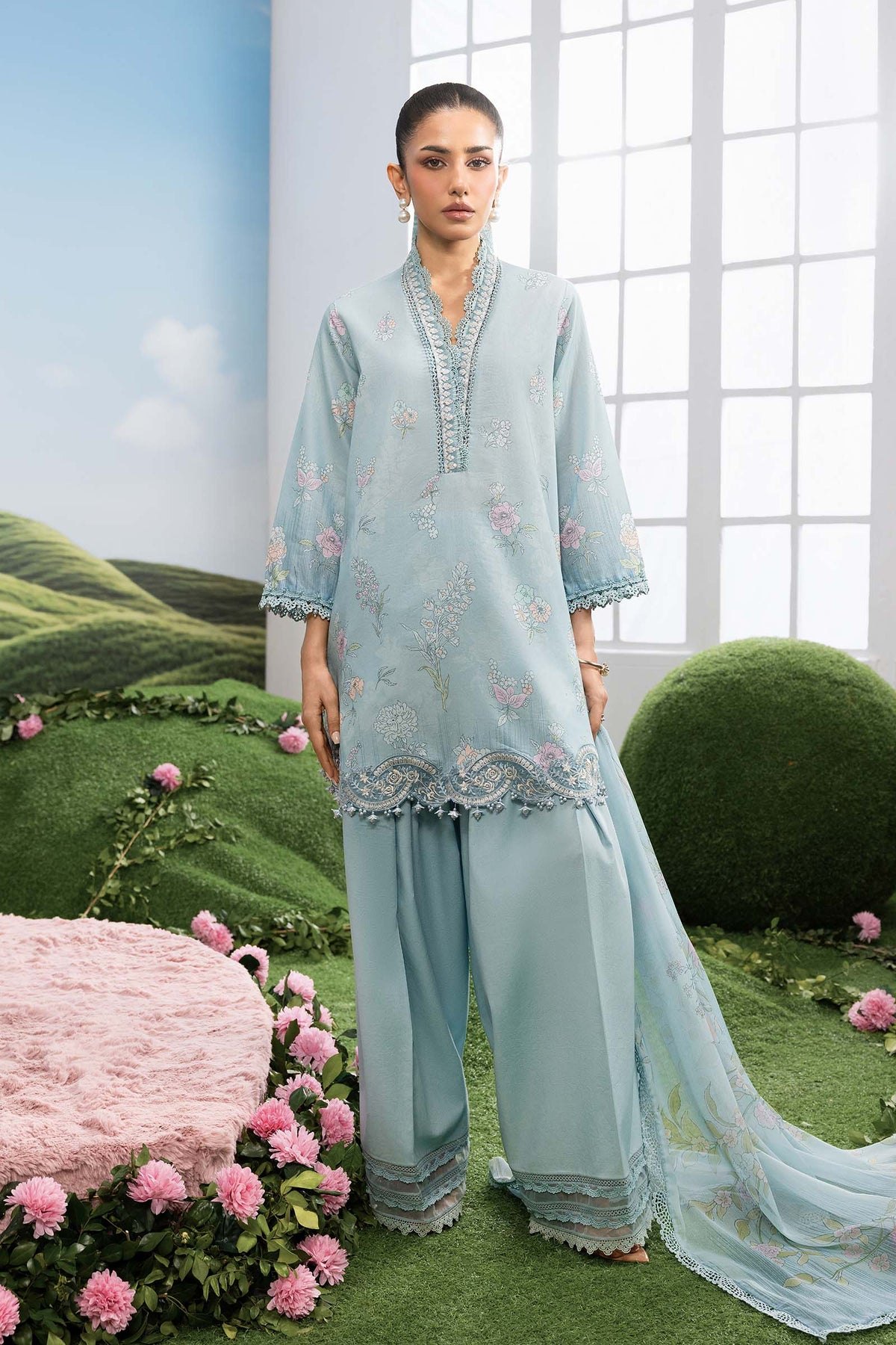 Maria B M Basics Dreamscape | Unstitched Eid 2 | 2026 | 02B