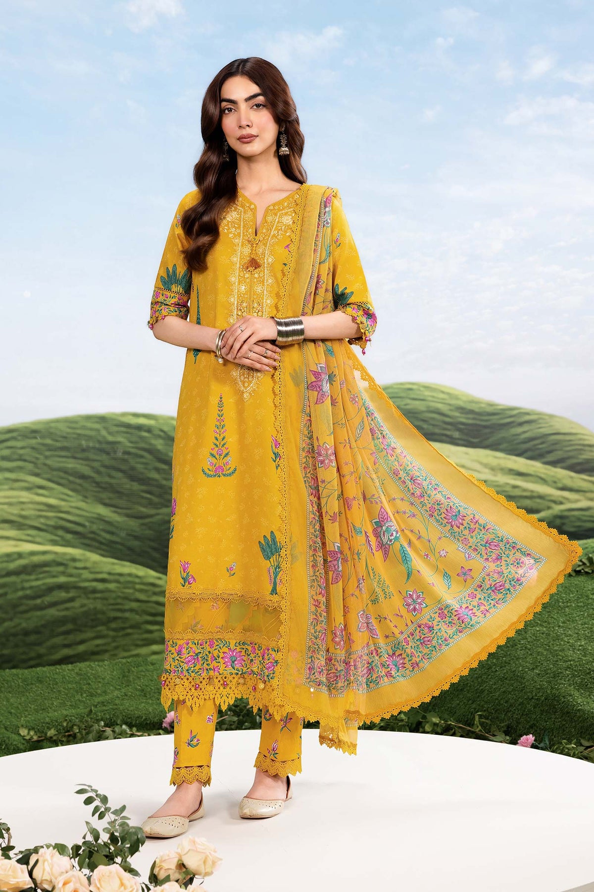 Maria B M Basics Dreamscape | Unstitched Eid 2 | 2026 | 03A