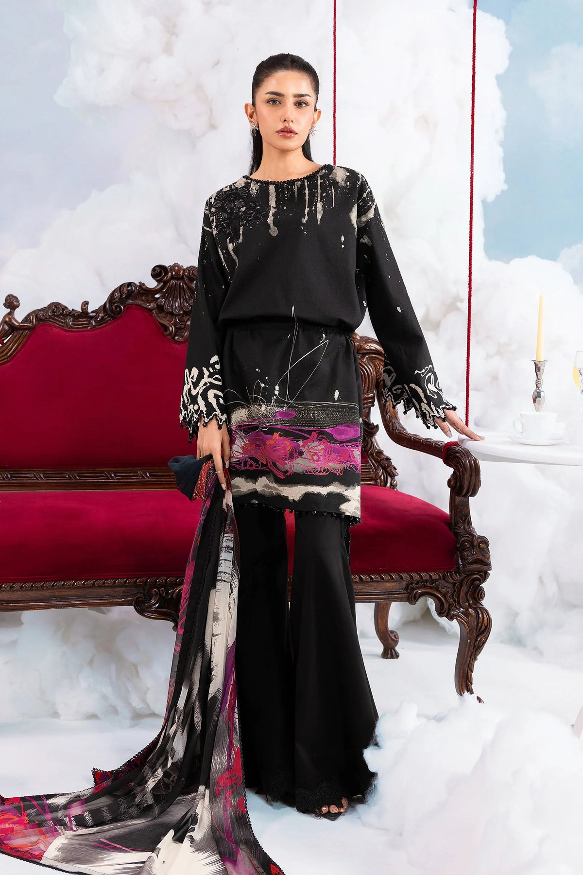 Maria B M Basics Dreamscape | Unstitched Eid 2 | 2026 | 06A