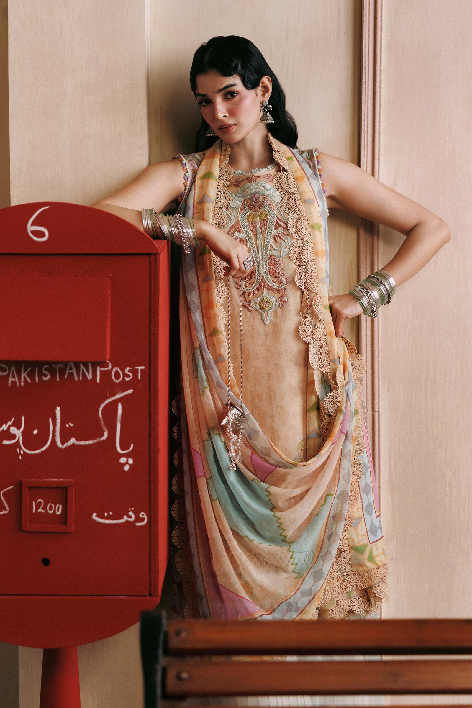M Basics Agla Station Winter 26 3 Pc Unstitched Embroidered Slub Khaddar Suit | MB-CUSV15-01B– MB-CUSV15-01B-c