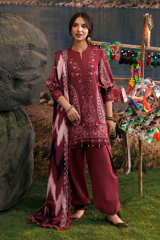 M Basics Agla Station Winter 26 3 Pc Unstitched Embroidered Slub Khaddar Suit | MB-CUSV15-02A– MB-CUSV15-02A-b