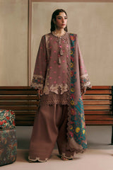 M Basics Agla Station Winter 26 3 Pc Unstitched Embroidered Slub Khaddar Suit | MB-CUSV15-03A