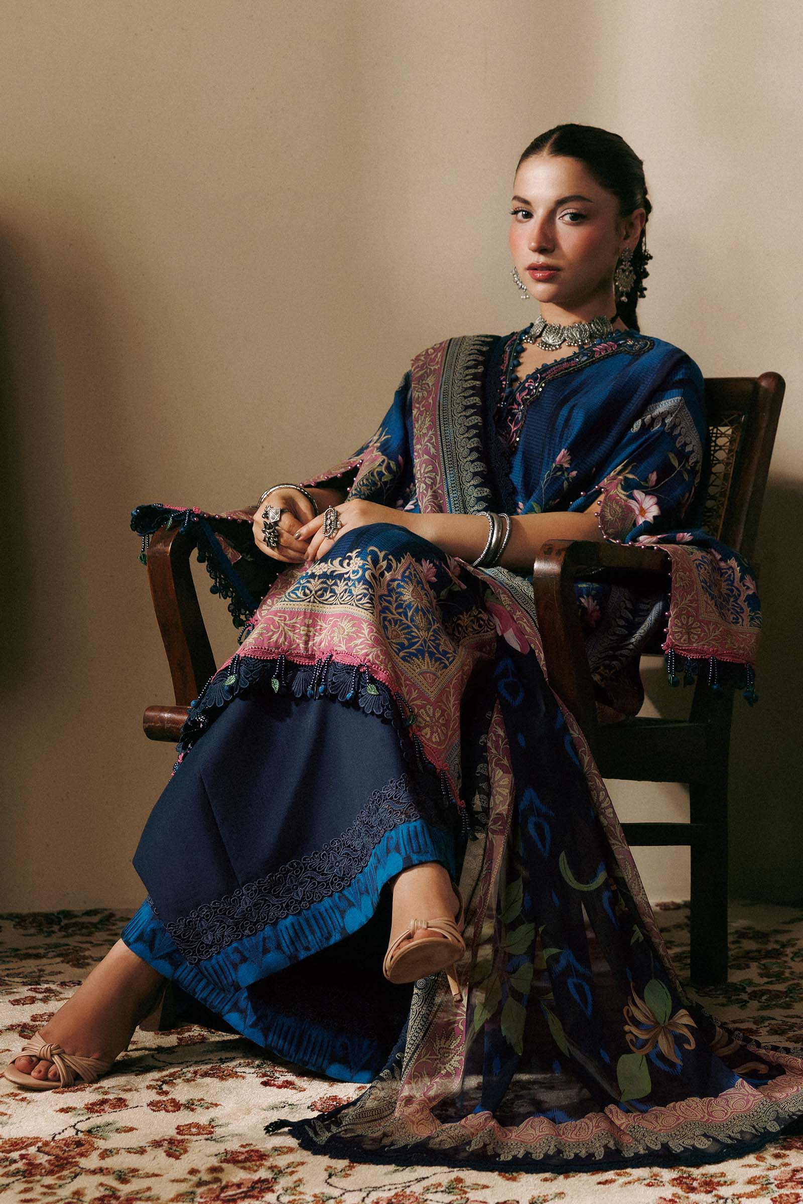 M Basics Agla Station Winter 26 3 Pc Unstitched Embroidered Slub Khaddar Suit | MB-CUSV15-05A– MB-CUSV15-05A-c