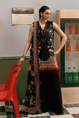 M Basics Agla Station Winter 26 3 Pc Unstitched Embroidered Slub Khaddar Suit | MB-CUSV15-05B