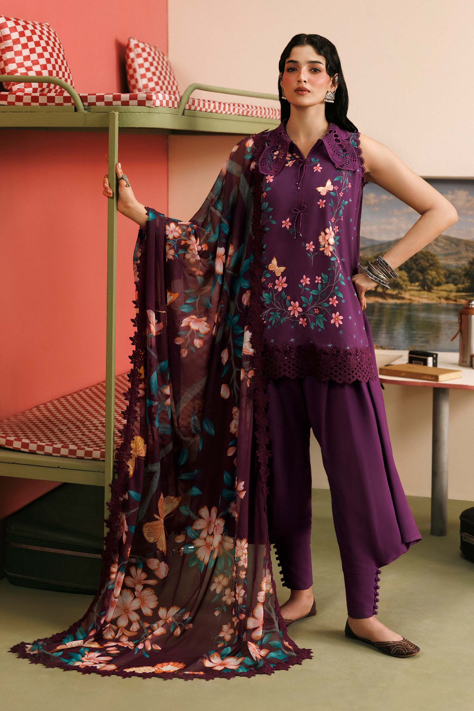 M Basics Agla Station Winter 26 3 Pc Unstitched Embroidered Linen Suit | MB-CUSV15-07A– MB-CUSV15-07A-b