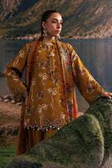 M Basics Agla Station Winter 26 3 Pc Unstitched Embroidered Linen Suit | MB-CUSV15-08A