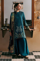 M Basics Agla Station Winter 26 3 Pc Unstitched Embroidered Linen Suit | MB-CUSV15-11A