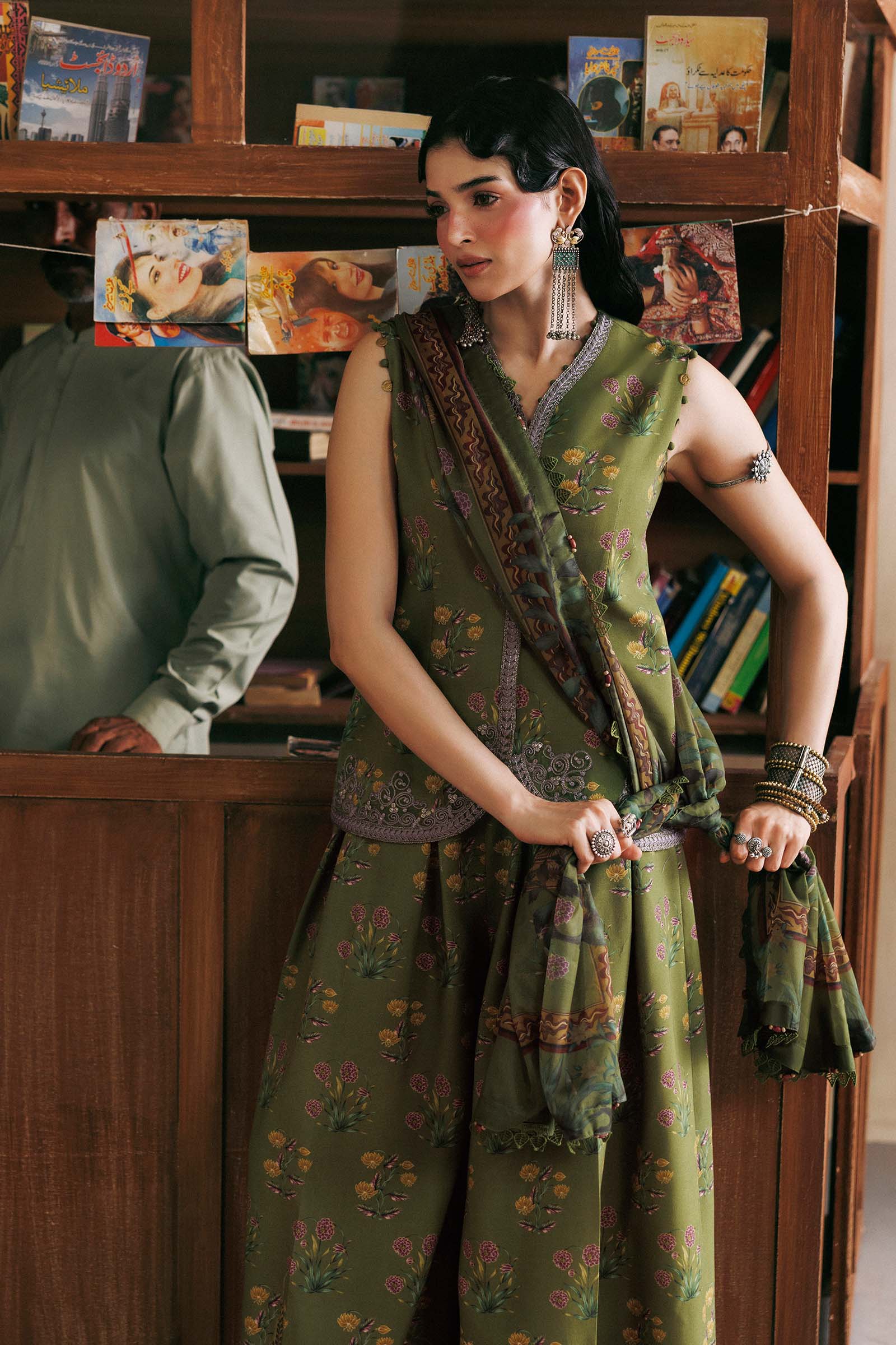 M Basics Agla Station Winter 26 3 Pc Unstitched Embroidered Linen Suit | MB-CUSV15-12A– MB-CUSV15-12A-c