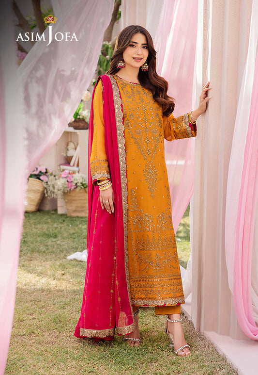 Dhanak Rang Embroidered Collection ’24 By Asim Jofa | AJCF-25