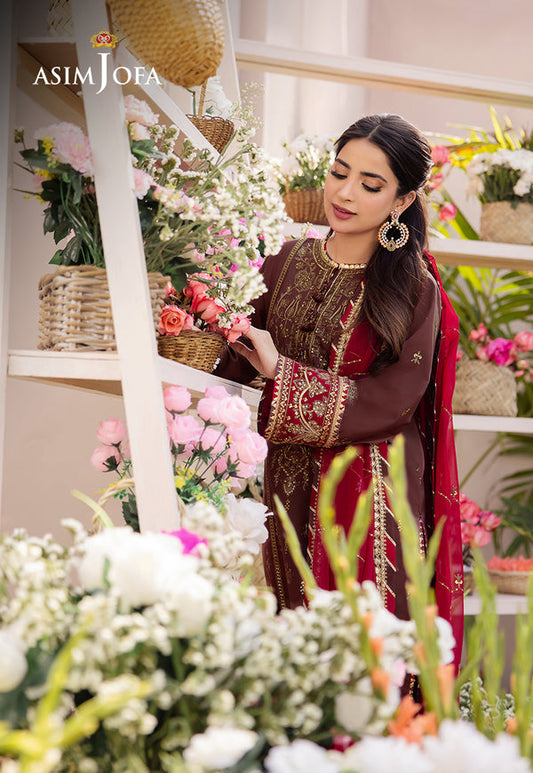 Dhanak Rang Embroidered Collection ’24 By Asim Jofa | AJCF-27