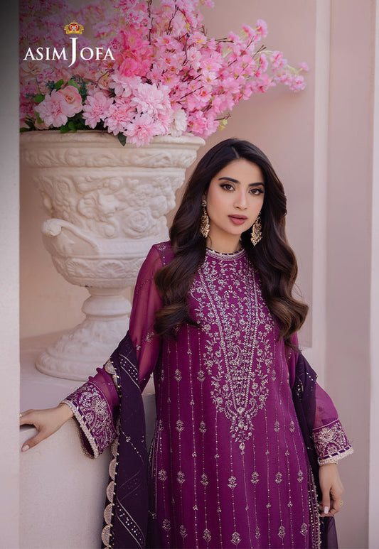 Dhanak Rang Embroidered Collection ’24 By Asim Jofa | AJCF-19