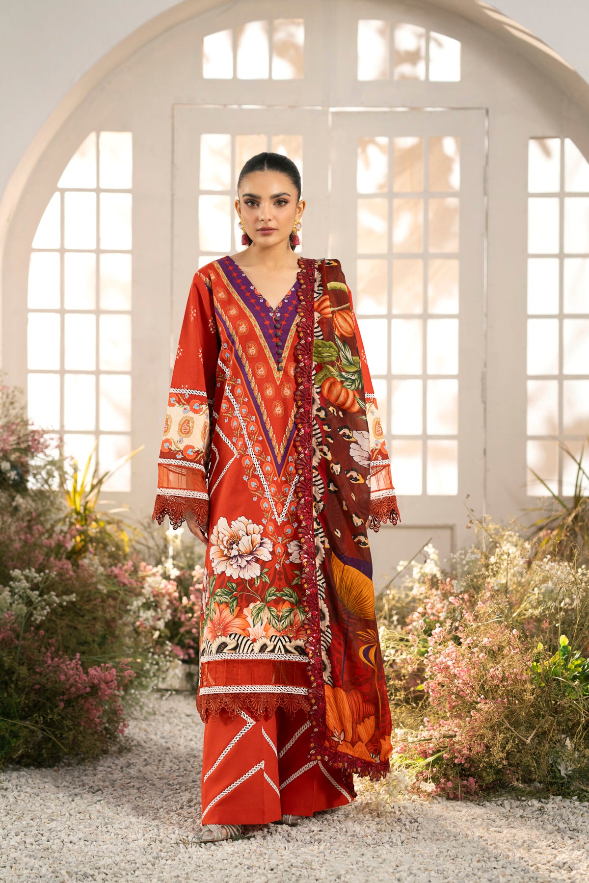 Elara Lawn by Rinessa 2025 | Crimson Charm