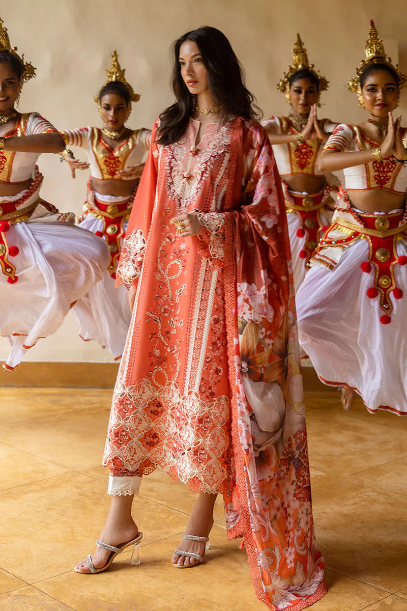 Mahira Khan Manaram Luxury Lawn’25 by Mushq | Starry Side