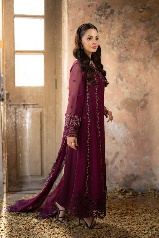 Azure Ensembles Chiffon Collection 2025 | Merlot Grace