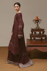 Cross Stitch Winter Unstitched 26 TERA THREADS- 3PC MARINA PRINTED SUIT– Untitled-1 0001 DSC01327