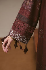 Cross Stitch Winter Unstitched 26 TERA THREADS- 3PC MARINA PRINTED SUIT– Untitled-1 0002 DSC01289