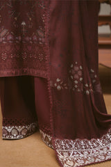 Cross Stitch Winter Unstitched 26 TERA THREADS- 3PC MARINA PRINTED SUIT– Untitled-1 0003 DSC01286