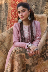 Cross Stitch Winter Unstitched 26 ROSE MELODY-3PC LINEN EMBROIDERED SUIT– Untitled-1 0005 7I0A3311