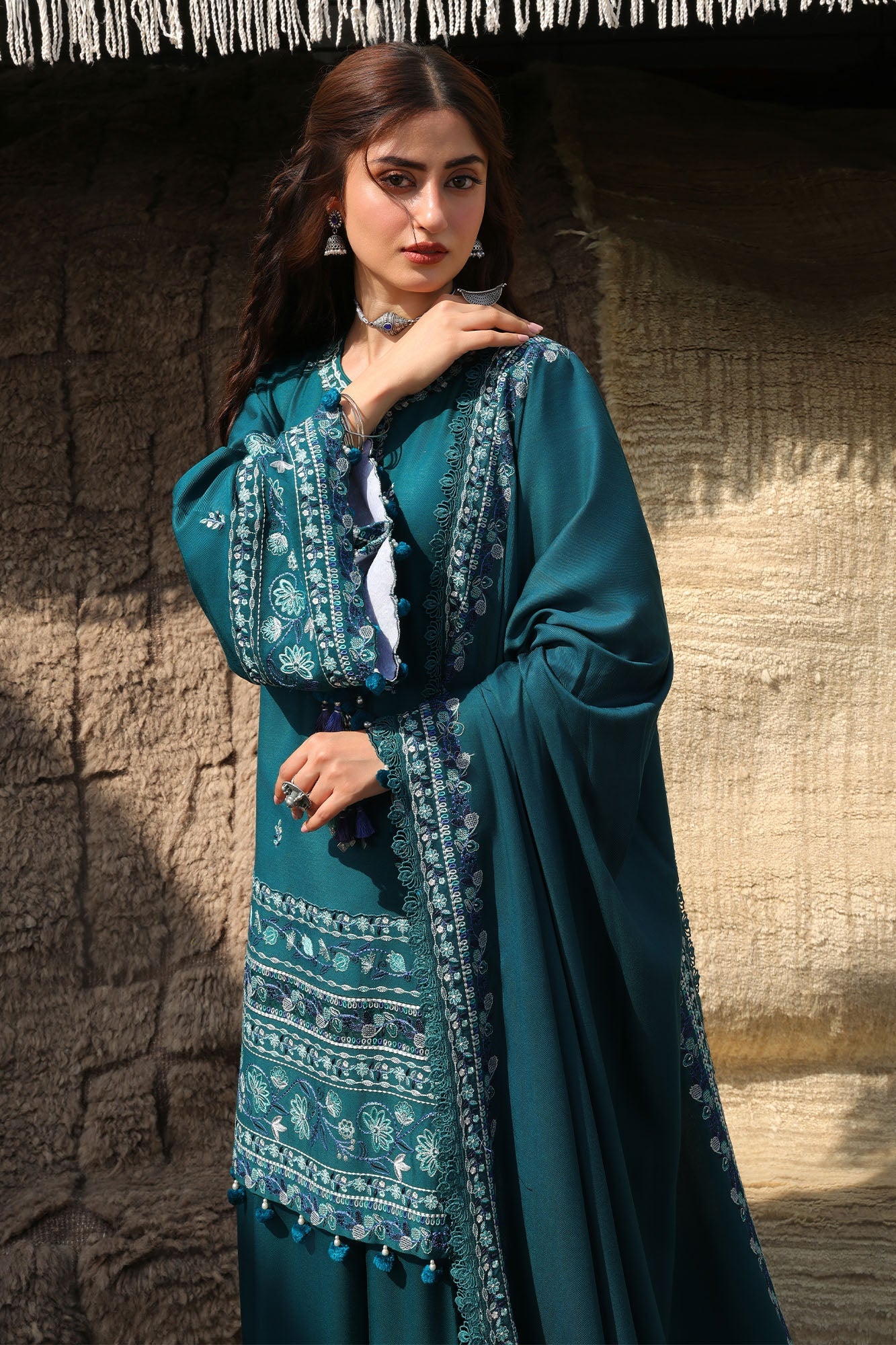 Cross Stitch Winter Unstitched 26 INDIGO MUSE-3PC MARINA EMBROIDERED SUIT– Untitled-1 0007 7I0A2865