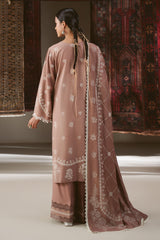 Cross Stitch Winter Unstitched 26 COCOA MUSK-3PC LINEN EMBROIDERED SUIT– Untitled-1 0008 DSC09386
