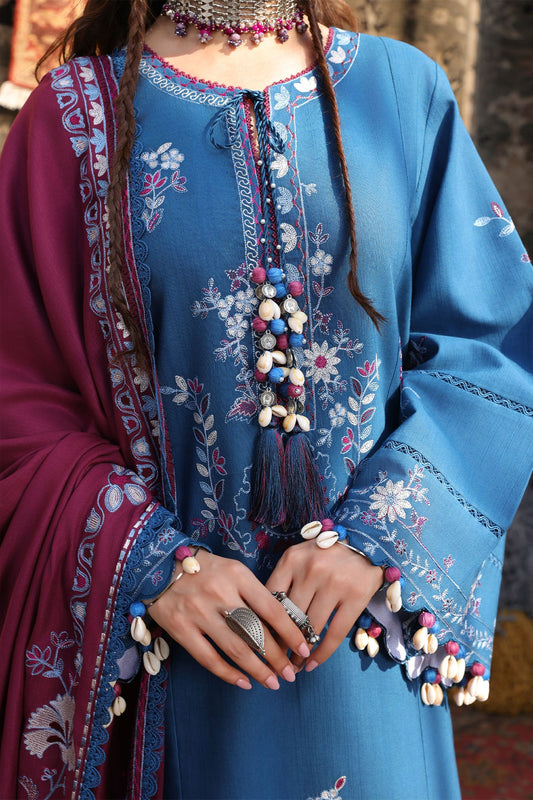 Cross Stitch Winter Unstitched 26 OCEAN REVERIE-3PC KHADDAR EMBROIDERED SUIT– Untitled-1 0011 7I0A3033