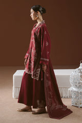 Cross Stitch Winter Unstitched 26 SCARLET INK-3PC LINEN PRINTED SUIT– Untitled-1 0030 DSC01709