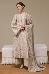 Cross Stitch Winter Unstitched 26 GARY LUXE-3PC MARINA EMBROIDERED SUIT– Untitled-1 0045 DSC01390