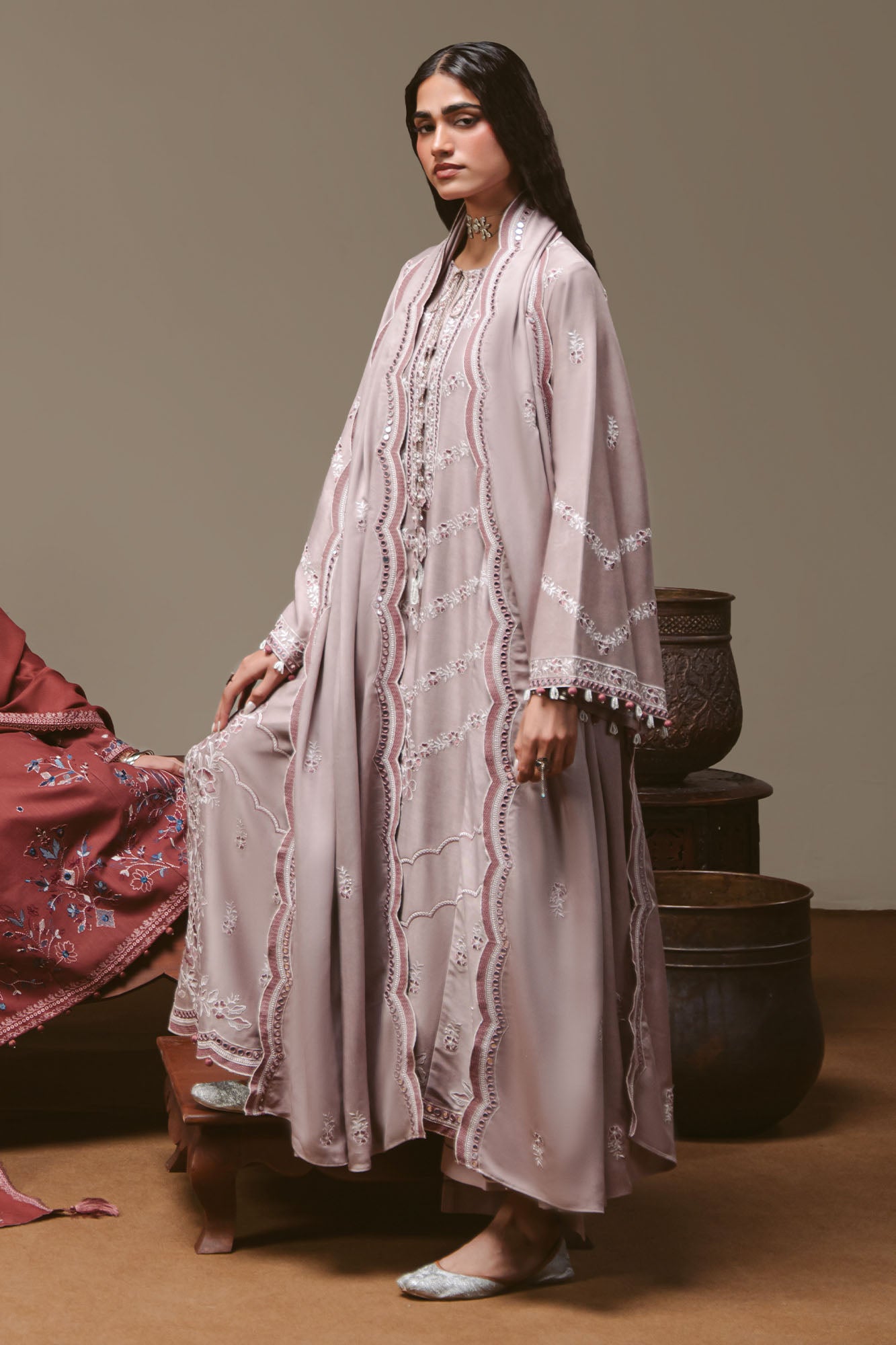 Cross Stitch Winter Unstitched 26 PETAL SYMPHONY-3PC MARINA EMBROIDERED SUIT– Untitled-1 0057 DSC01043