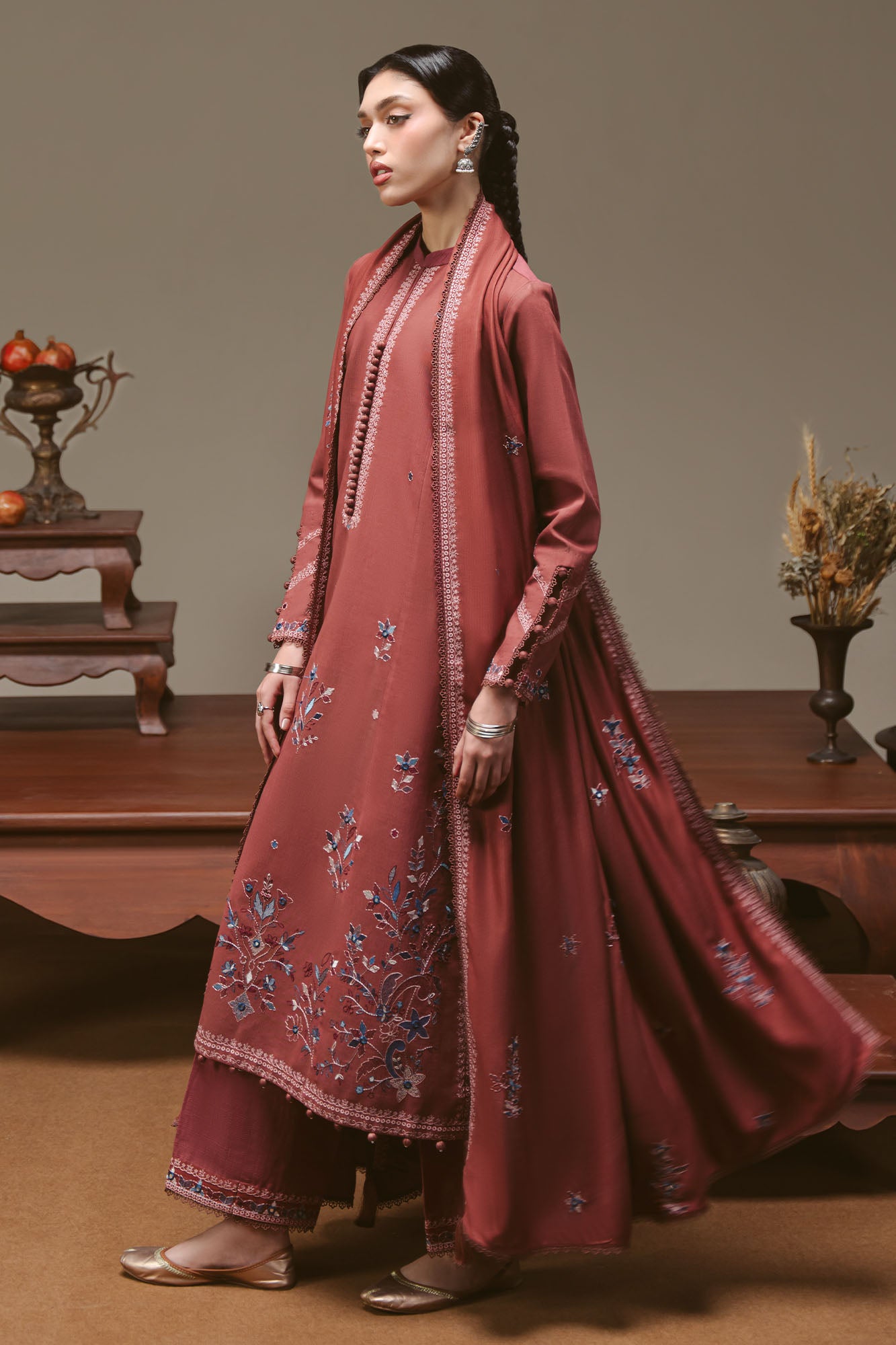 Cross Stitch Winter Unstitched 26 AMBER TAPESTRY-3PC KHADDAR EMBROIDERED SUIT– Untitled-1 0063 DSC00935