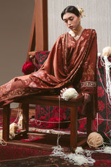 Cross Stitch Winter Unstitched 26 SEPIA GRACE- 3PC MARINA PRINTED SUIT– Untitled-1 0066 DSC00804